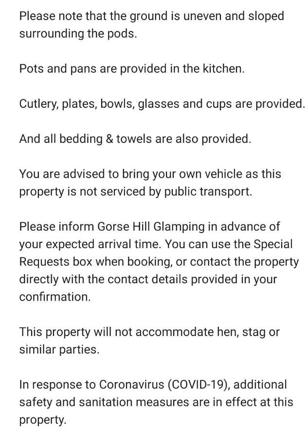 Gorse Hill Glamping Hotel Нюкасъл Екстериор снимка
